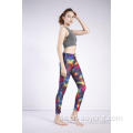 Ladies Galaxy Printed High Waist High Elastic leggings